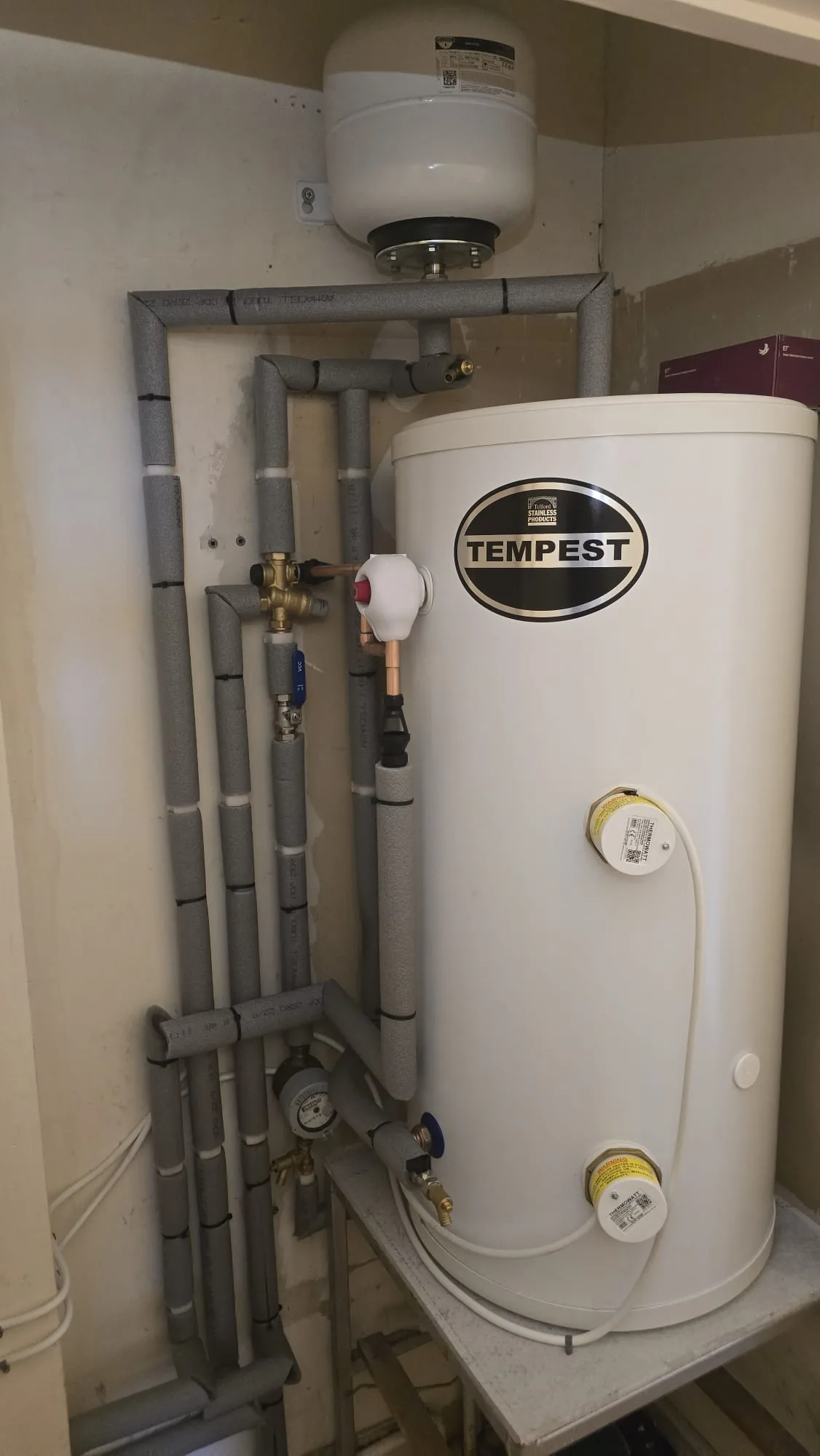 Unvented Cylinder Installation